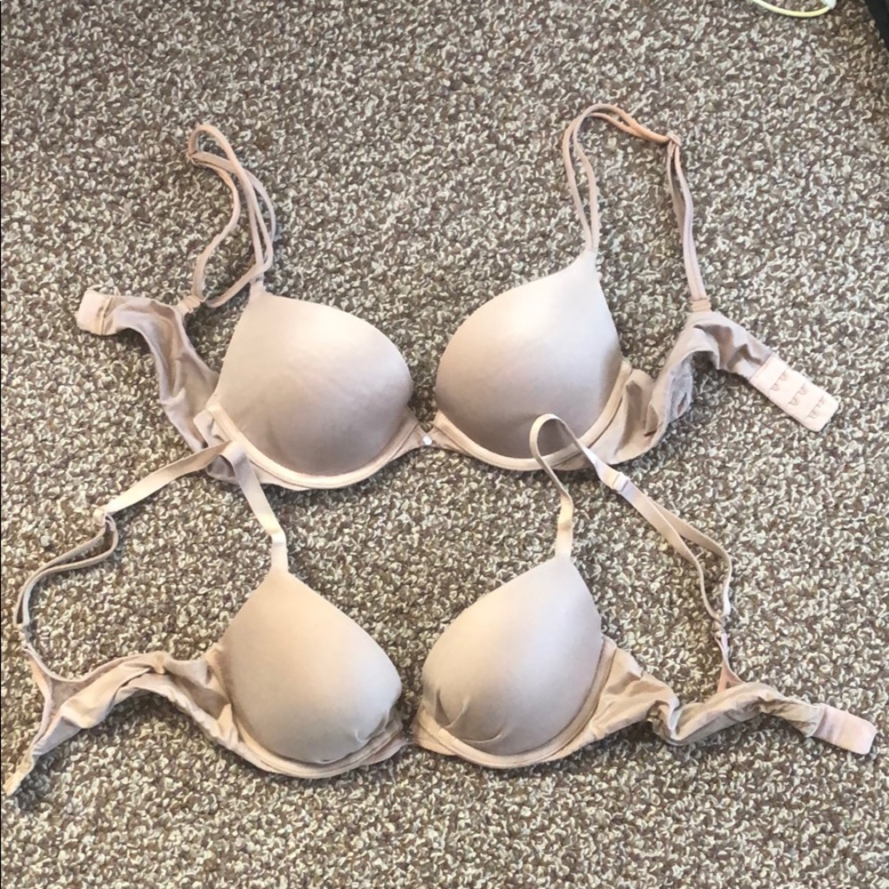 Nude beige Victoria’s secret bras 34A